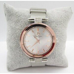 Women Jessica Simpson Quartz WR Analog 36mm Round Watch (H209) "New Battery"